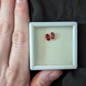 .75 ct loose cut faceted red labradorite andesine loose stone